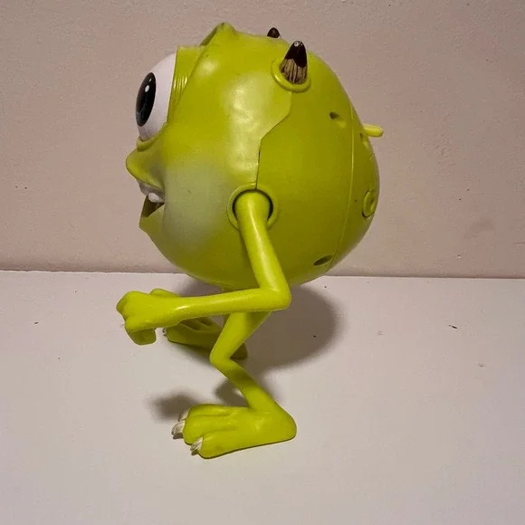 Disneu Hasbro 2001 Monsters Inc Mike Wazowski 8" Talking Figure Green Vintage - Picture 6 of 7